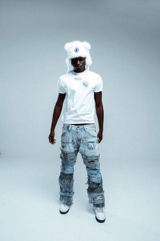 Pantalon jeans superposition